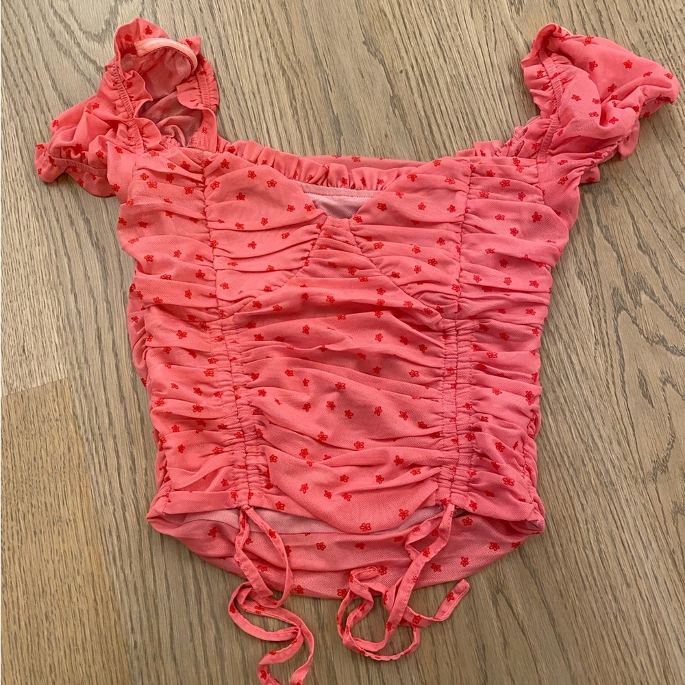 Tigermist Rouched Crop Top (Floral)❤️